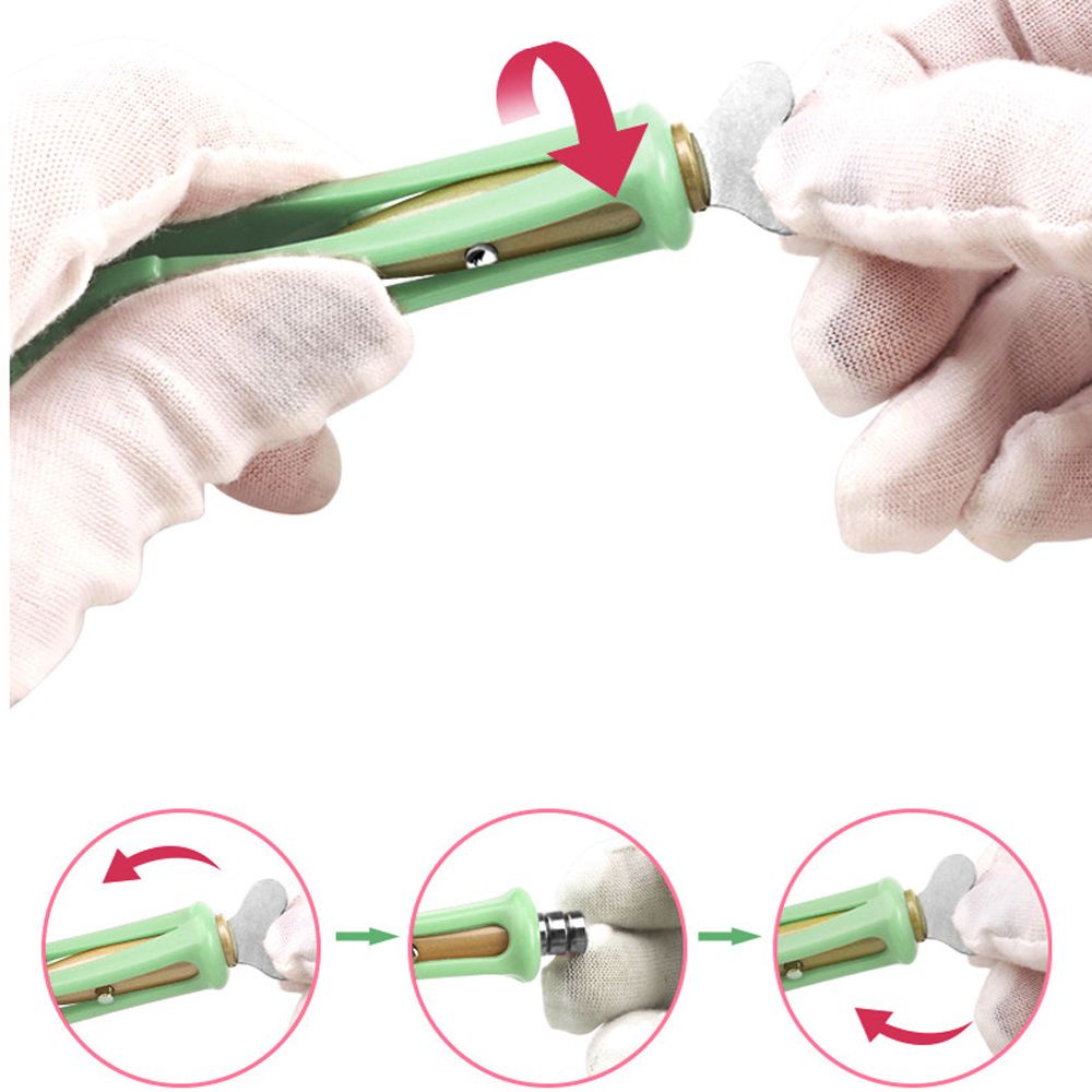 [Hàng mới về] Dụng cụ lấy ráy tai bằng thép không gỉ có đèn led phát sáng tiện dụng