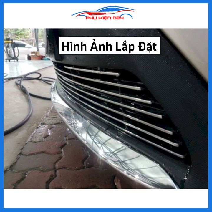 Ốp cản trước Vios 2014-2015-2016-2017 mạ crom trang trí chống trầy bảo vệ xe