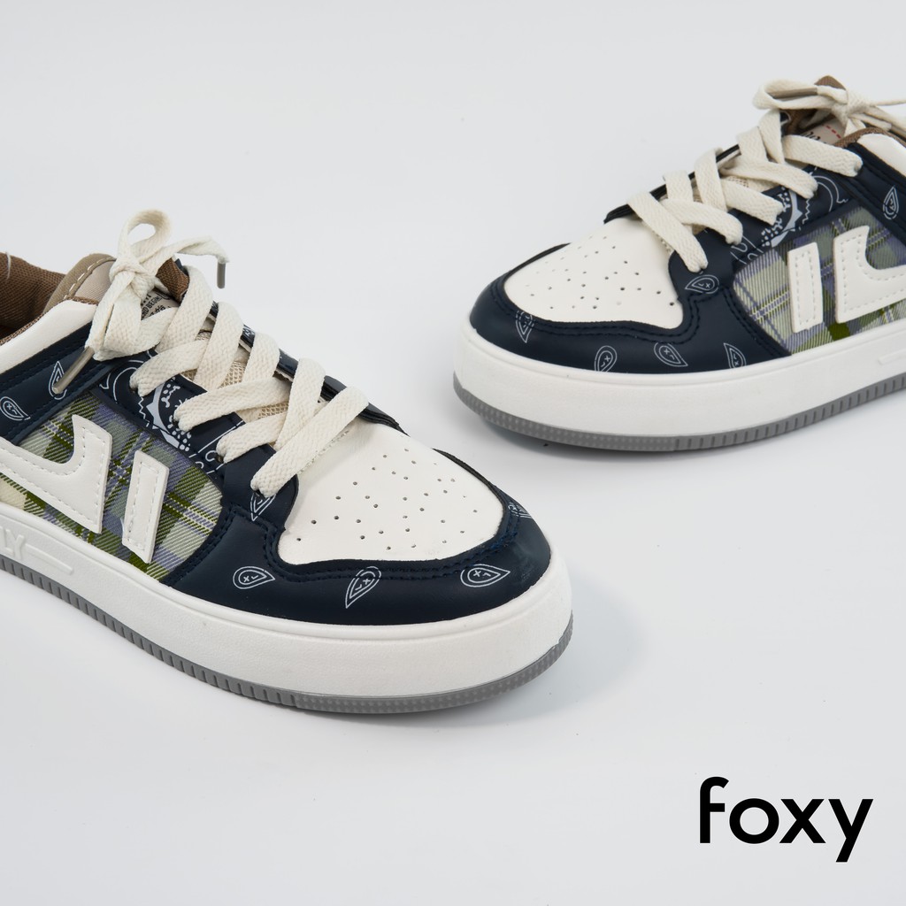 Giày Thể Thao Sneaker Nữ FOXY Dáng AF1 Họa Tiết Warior - FOX029