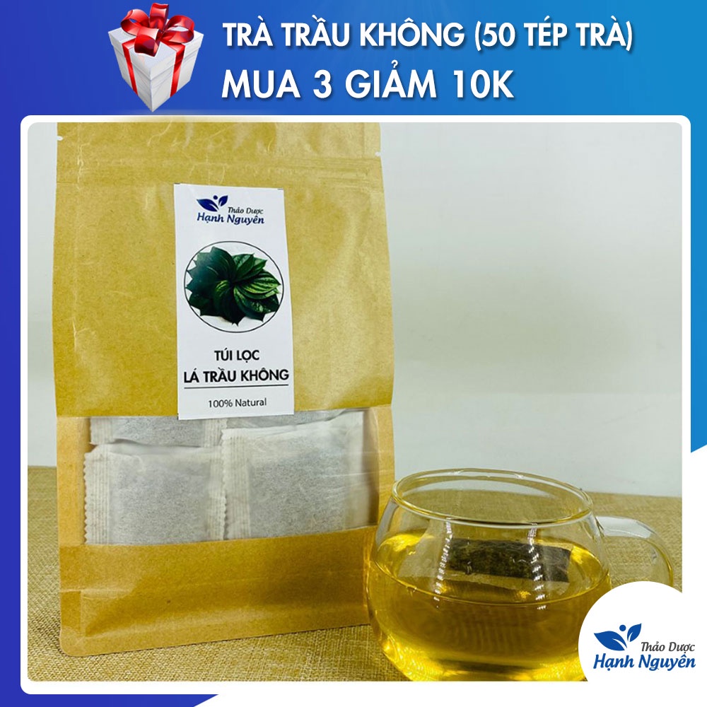 Trà trầu không túi lọc, 50 túi x 3g, xông vùng kín, ngừa nấm, thơm, sạch - Thảo dược hạnh nguyên