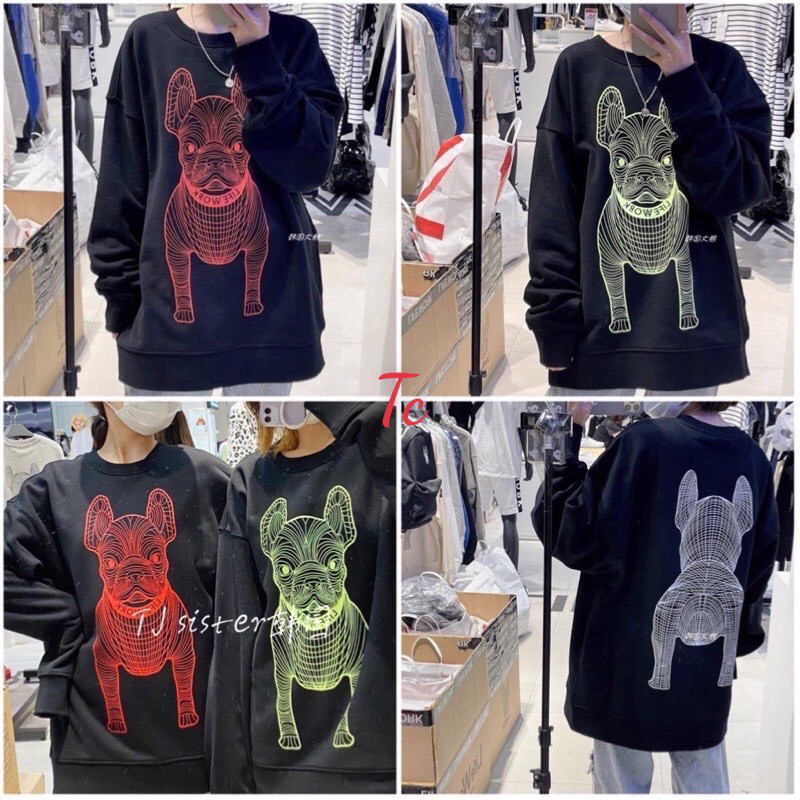 Áo Sweater Nỉ Bông Chú Chó Thu Đông Ulzzang Unisex Form Rộng - HD Shop Quần Áo Thời Trang | BigBuy360 - bigbuy360.vn