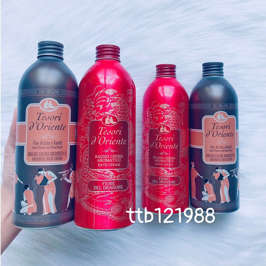 Sữa Tắm Xích Trắng Da, Hương Nước Hoa 500ml- Tesori D’Oriente Cao Cấp  | Hàng Chính Hãng