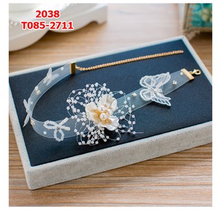 Băng đô cổ + tóc cô dâu 2in1