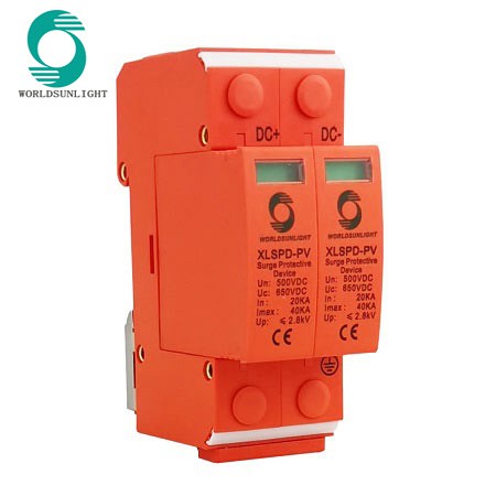 Chống sét lan truyền DC 2P 1000V DC Sunlinght- chuyên dụng cho hệ Solar điện năng lượng mặt trời