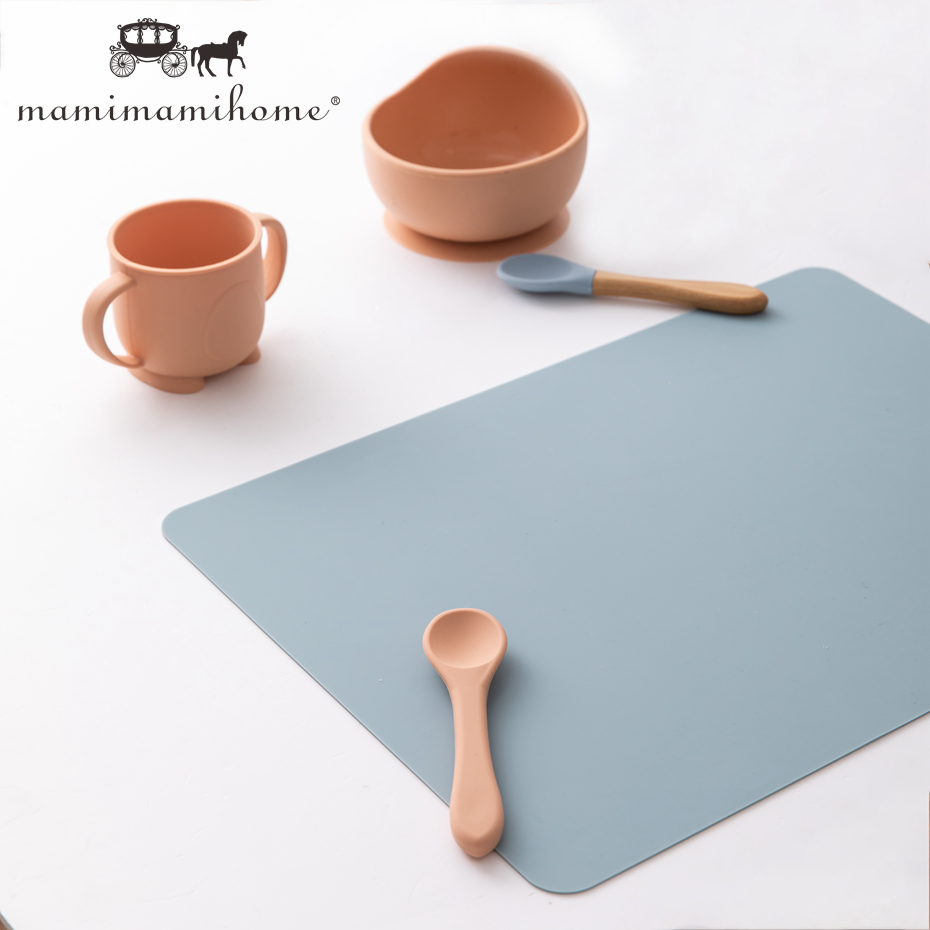 Thảm lót bàn ăn MAMIMAMIHOME chất liệu silicon không chứa BPA dễ dàng làm sạch cho bé