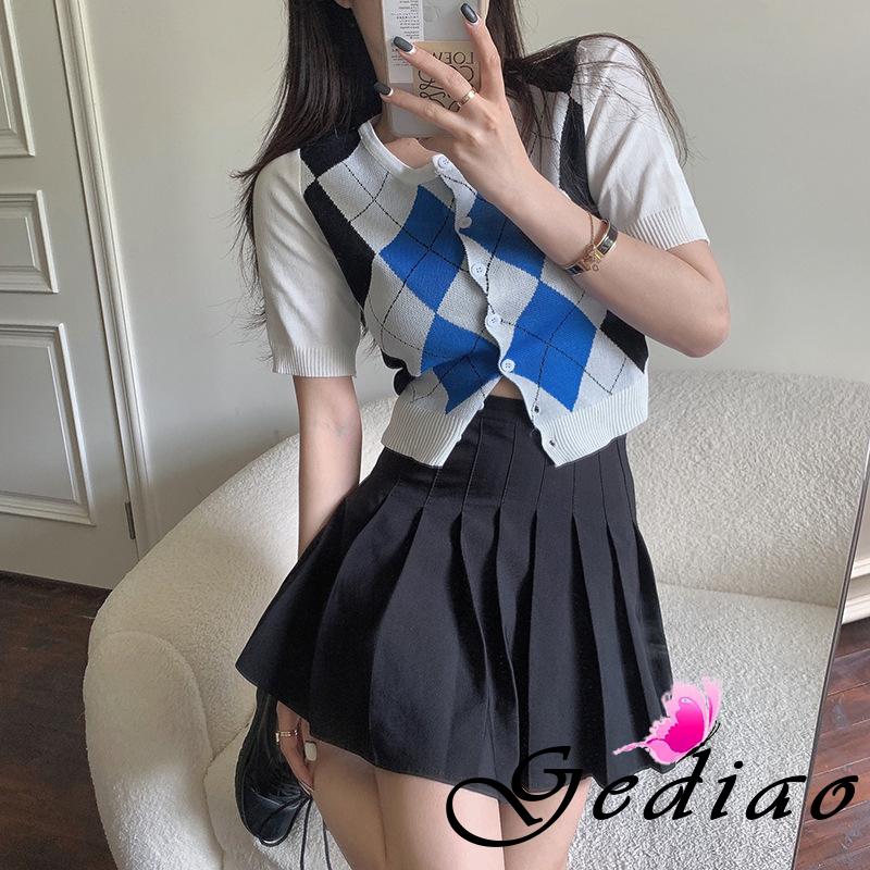 Áo Len Nữ Ngắn Tay Cổ Tròn Thời Trang | BigBuy360 - bigbuy360.vn