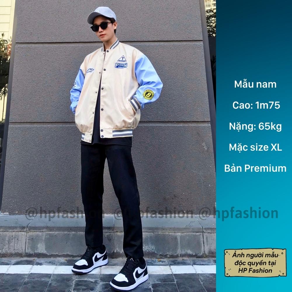 Áo khoác bóng chày form rộng FASHION vải dù cao cấp ❤️Áo bomber Varsity dáng Unisex nam nữ D03