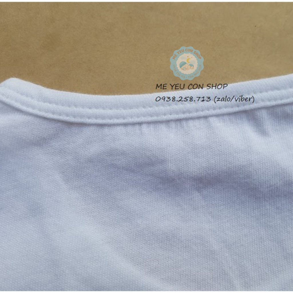 (5-23KG) ÁO COTTON NGẮN TAY TRẮNG CHO BÉ MIATOP (katydang)
