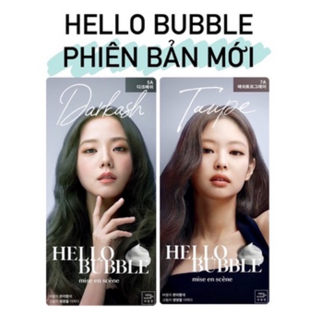 Thuốc Nhuộm Tóc Dạng Bọt Hello Bubble 2021 Trendy Color Moonash Collection 95g