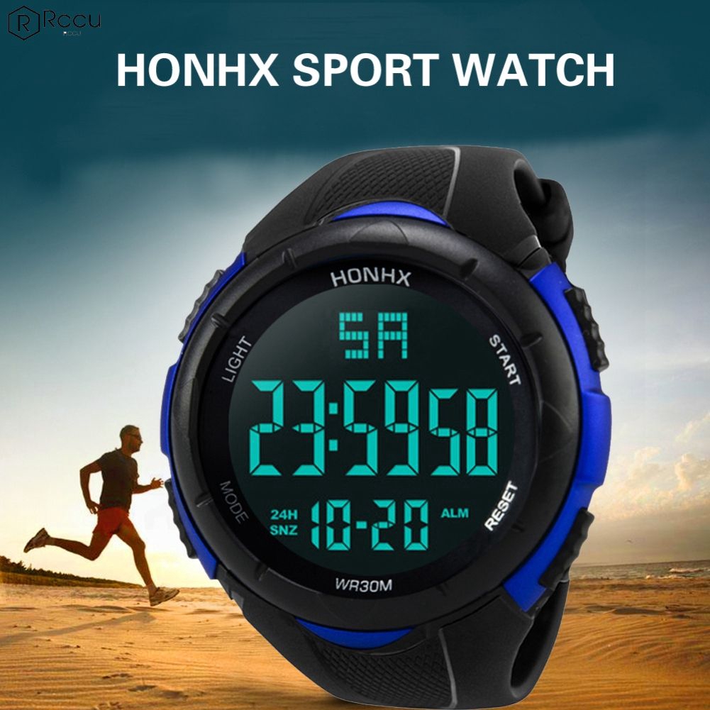 超人気高品質 ダイバーズタイプ HONHX アウトドア白 新品未使用 3気圧防水腕時計