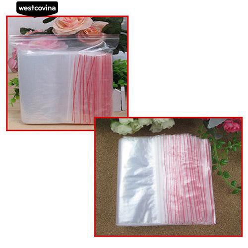 Set 100 túi bấm miệng đựng bánh kẹo, trang sức tiện dụng