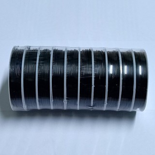 10 cuộn dây cước thun đen xỏ vòng, dây cước, dây thun