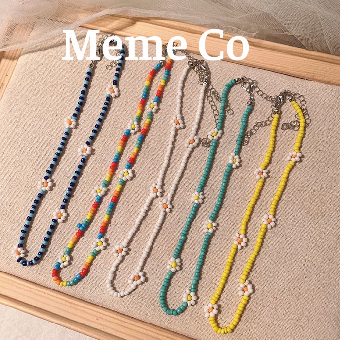 Vòng cổ/dây chuyền chuỗi hạt nhiều màu sắc
