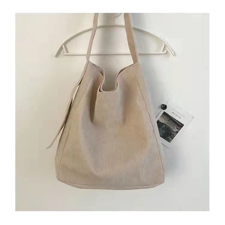 Túi xách canvas cỡ lớn phong cách cổ điển đáng yêu thời trang thu đông