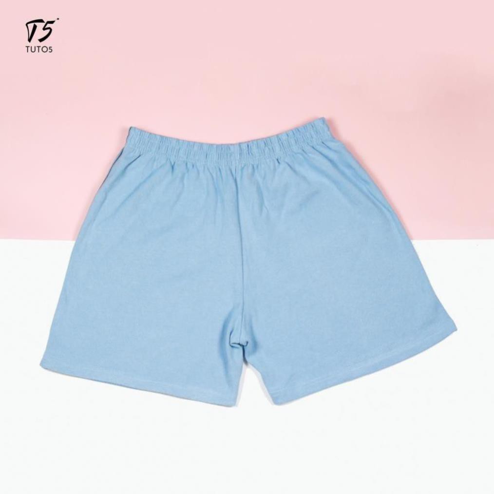 Quần short đùi TUTO5 nam nữ mặc nhà chất liệu cotton 100% thoáng mát,chất vải dày, đường may tinh tế tỉ mỉ thể thao | BigBuy360 - bigbuy360.vn