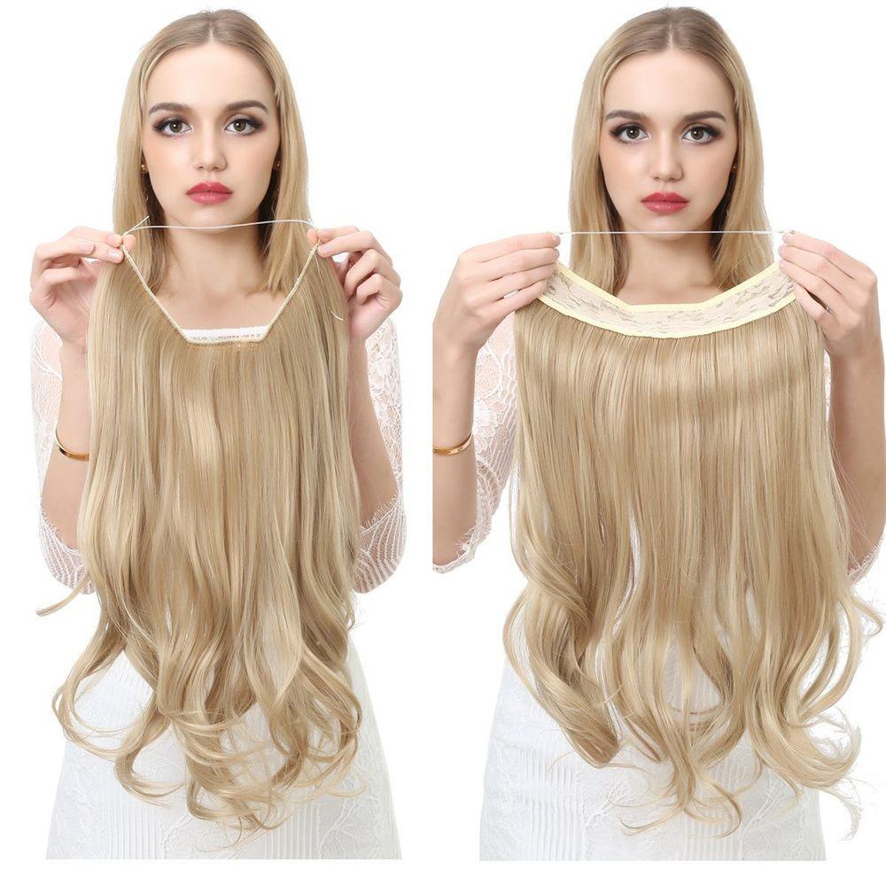 Búi Tóc Giả Xoăn Bồng Bềnh Không Kẹp Tiện Dụng