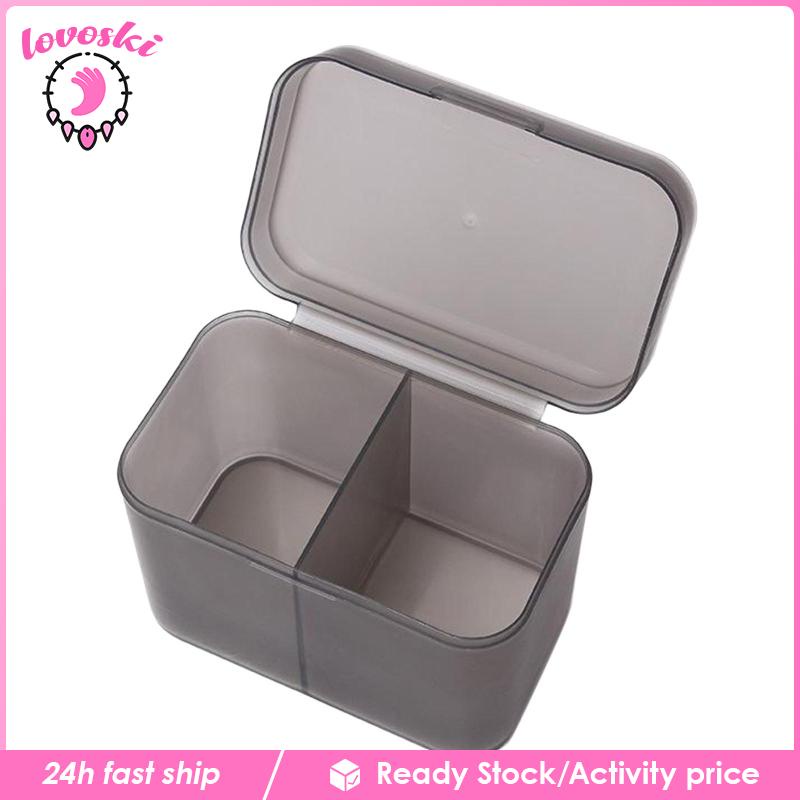 Giá Đỡ Bông Tẩy Trang / Bông Tẩy Trang Bằng Nhựa Trong Suốt Tiện Dụng
