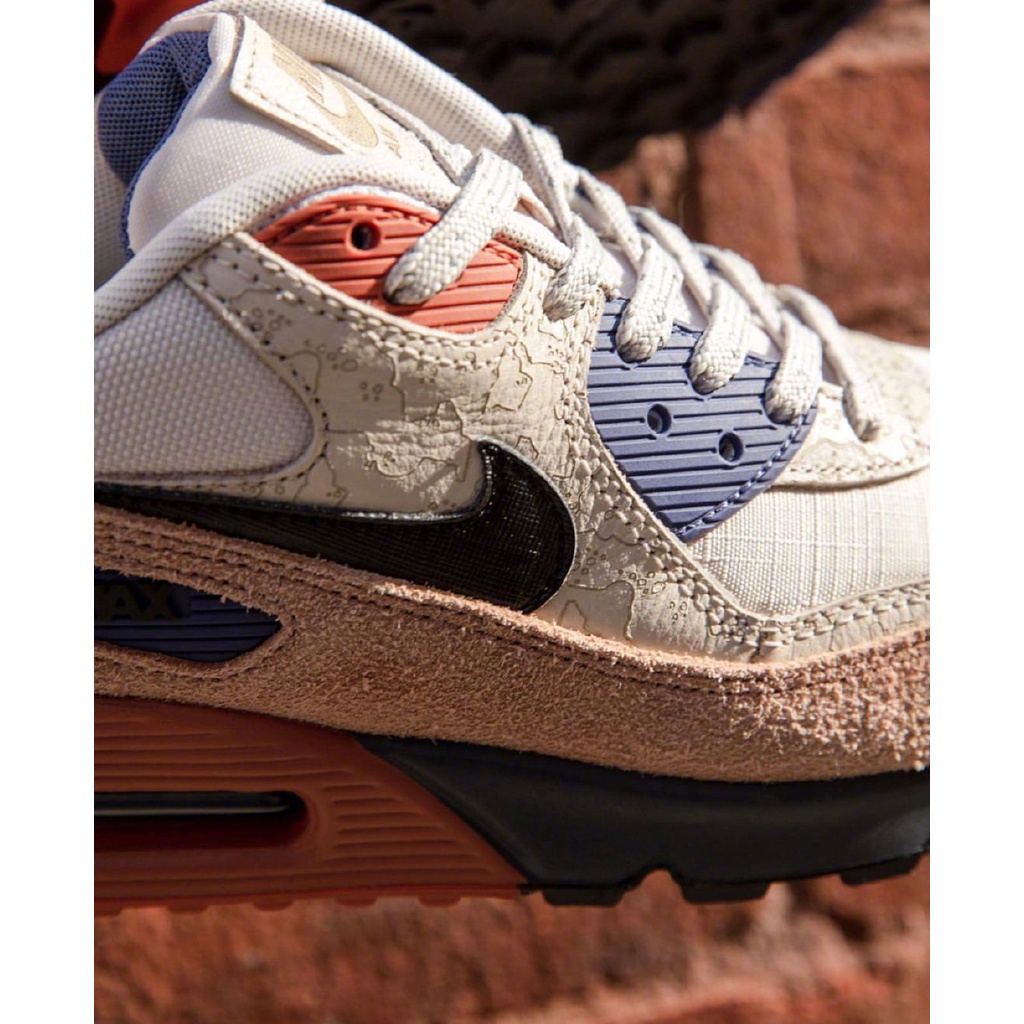 Giày Chạy Bộ Thể Thao Air Max 90 Họa Tiết Rằn Ri Phối Màu Có Đệm Lót Cho Nam Và Nữ
