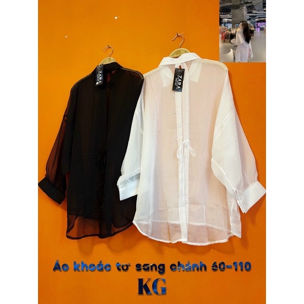 Áo khoác voan tơ Bigsize