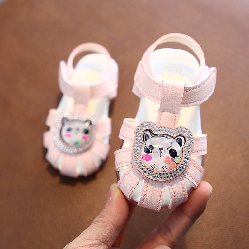 sandal cho bé gái mẫu xinh cao cấp Ankids 534