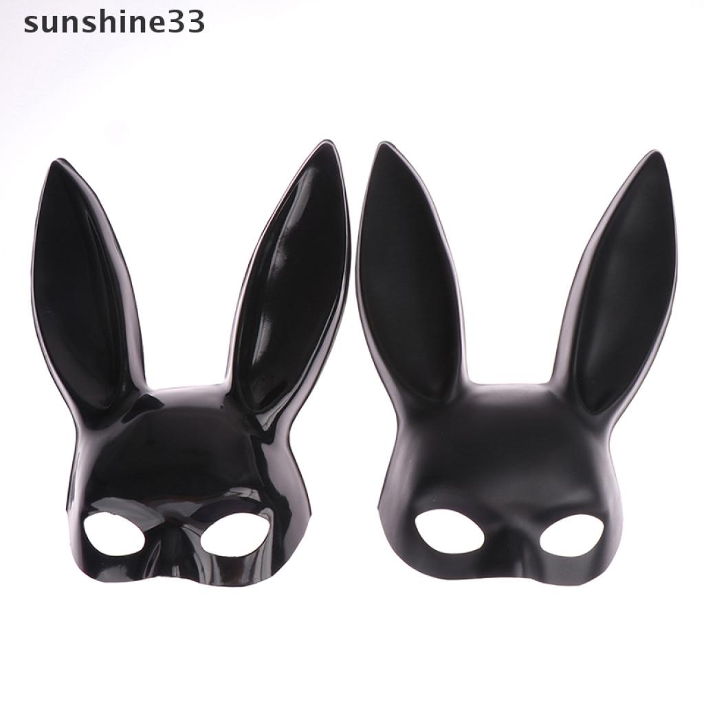 1 Mặt Nạ Hóa Trang Hình Thỏ Bằng PVC Gợi Cảm Cho Nữ