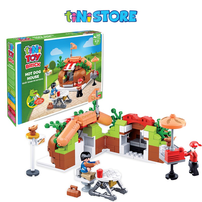 Đồ chơi lắp ráp sáng tạo lego quầy bánh mì hotdog TINITOY 345 mảnh ghép YY741950