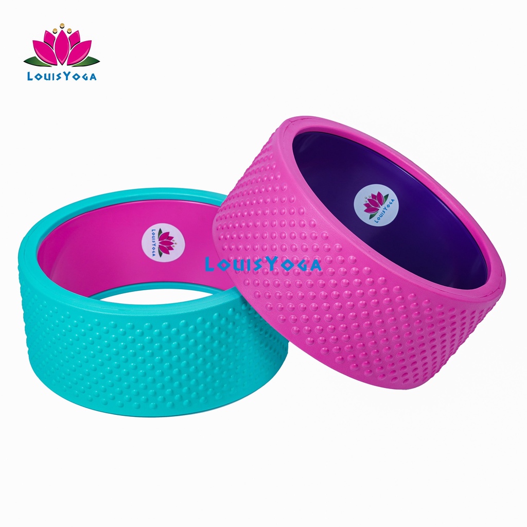 Vòng tập yoga thể thao thể hình cao cấp - Vòng gai cao cấp nhiều màu 16 x34 cm