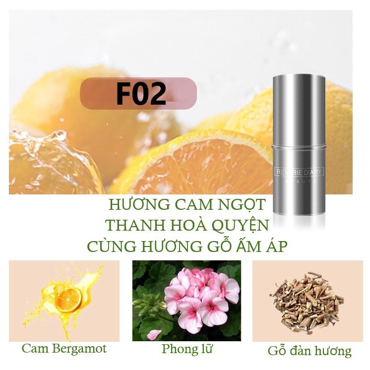 Nước hoa khô dạng sáp Reverie Diary hương hoa cỏ thanh mát hàng nội địa Trung