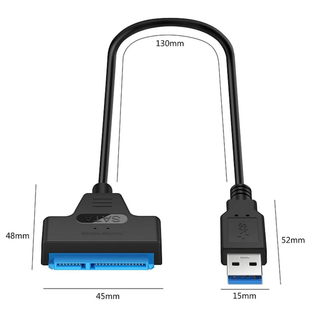 Cáp Chuyển Đổi SATA Sang USB 3.0 Cho Ổ Cứng Ngoài SSD HDD SATA III SATA 3