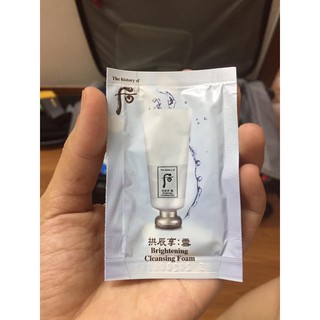 Combo 10 gói sữa rửa mặt whoo trắng