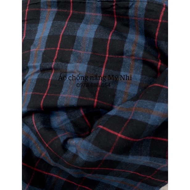 Áo chống nắng jean 2 lớp dáng váy ko xẻ sau hàng chuẩn