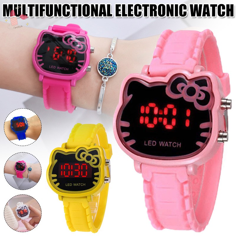 Đồng Hồ Điện Tử Đa Năng Chống Nước Hình Hello Kitty Cho Bé Gái | BigBuy360 - bigbuy360.vn