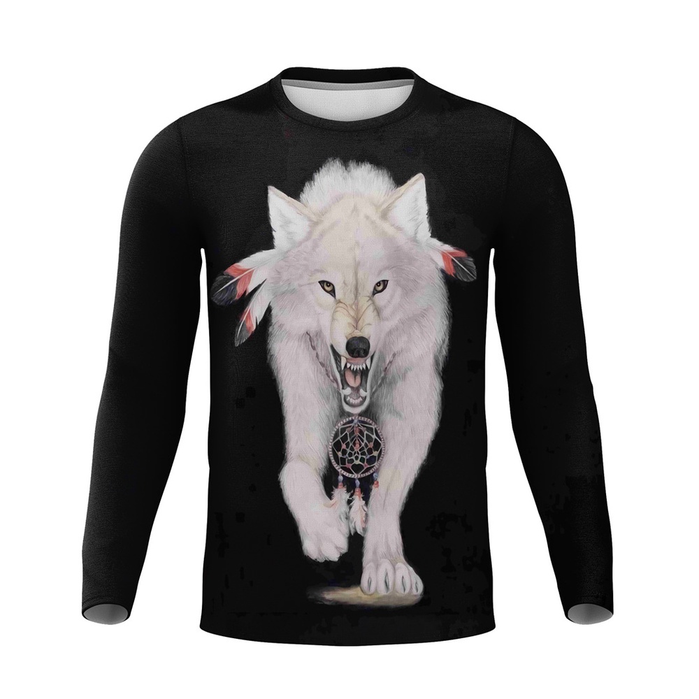 Áo nam Tay Dài In Hình Sư Tử / Hổ 3d Vui Nhộn