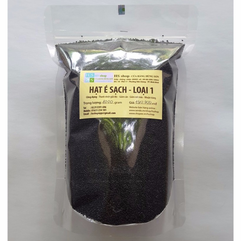Hạt é sạch,loại 1 - 01kg (Công dụng thanh nhiệt, giải độc, giảm cân, nhuận tràng) - NPP HS shop