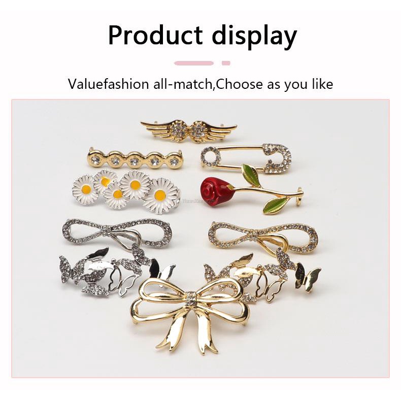 1 Phụ Kiện Trang Trí Dây Giày Bằng Kim Loại Đính Đá Thời Trang DIY