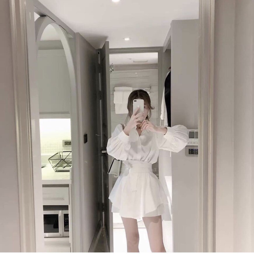 [Mã FATHANG5 giảm 10K đơn 50K] SET SOMI TAY DÀI THẮT EO KÈM SHORTS | BigBuy360 - bigbuy360.vn