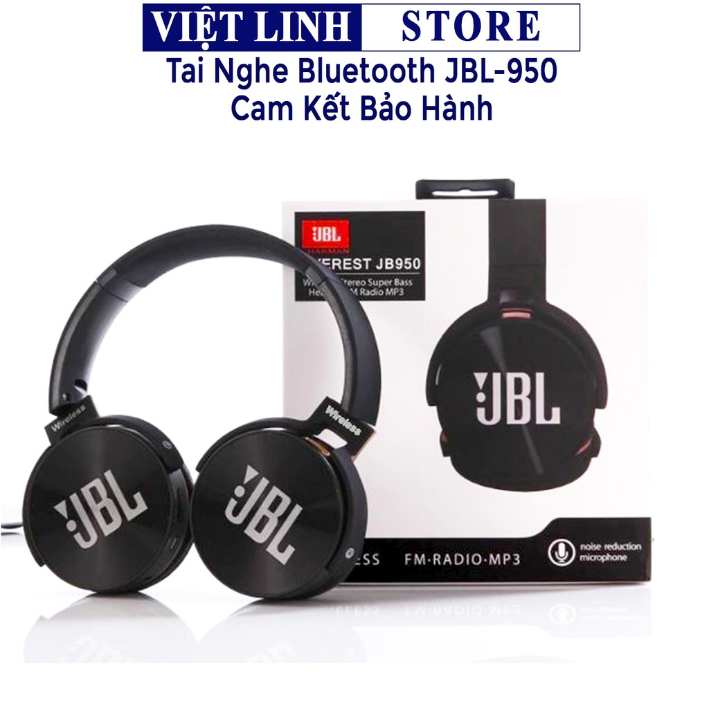 Tai nghe JBL bluetooth 950, tai nghe không dây chụp tai full box - Bảo hành 6 tháng - Việt Linh Store