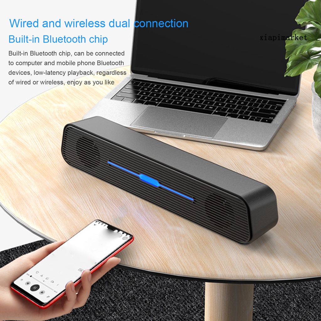 MALO_N5 Speaker Multifunctional Dual Horns ABS Portable Desktop Computer Speaker for Home