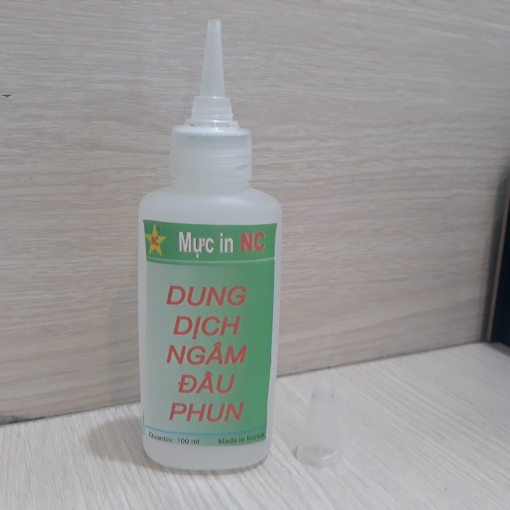 Nước ngâm đầu phun máy in Epson, Cano, HP, Brother. Hết nhanh tắt nghẽn, có hướng dẫn. Dung dịch hóa chất rửa đầu phun