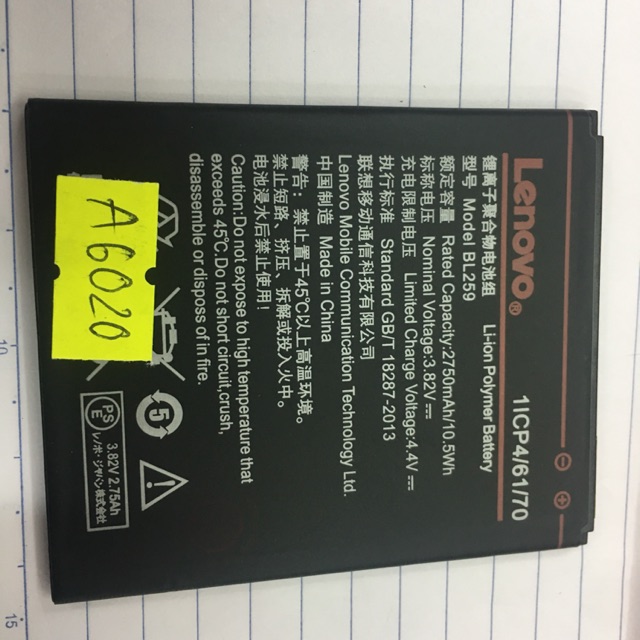 Pin Lenovo K5 plus A6020. BL259