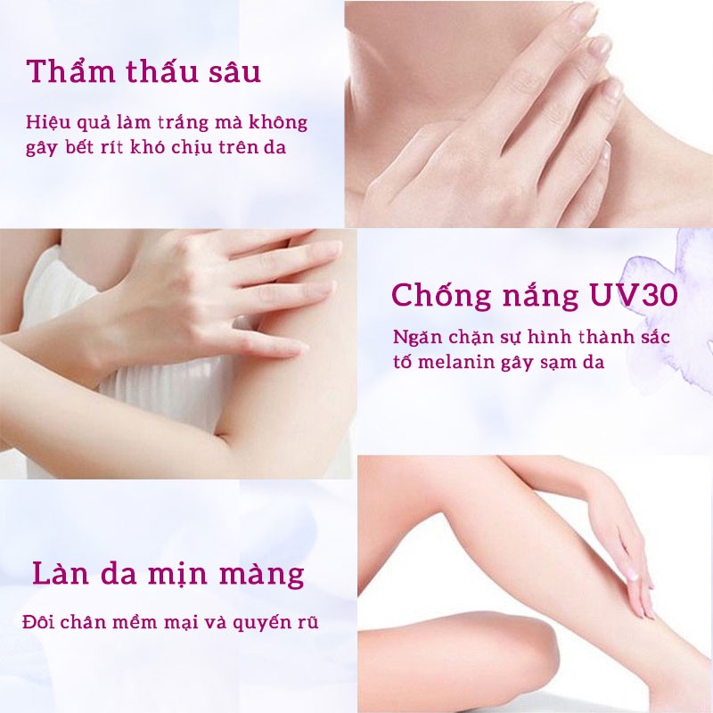 Kem dưỡng trắng da body toàn thân chống nắng VIP nhau thai cừu OLY HT 150g