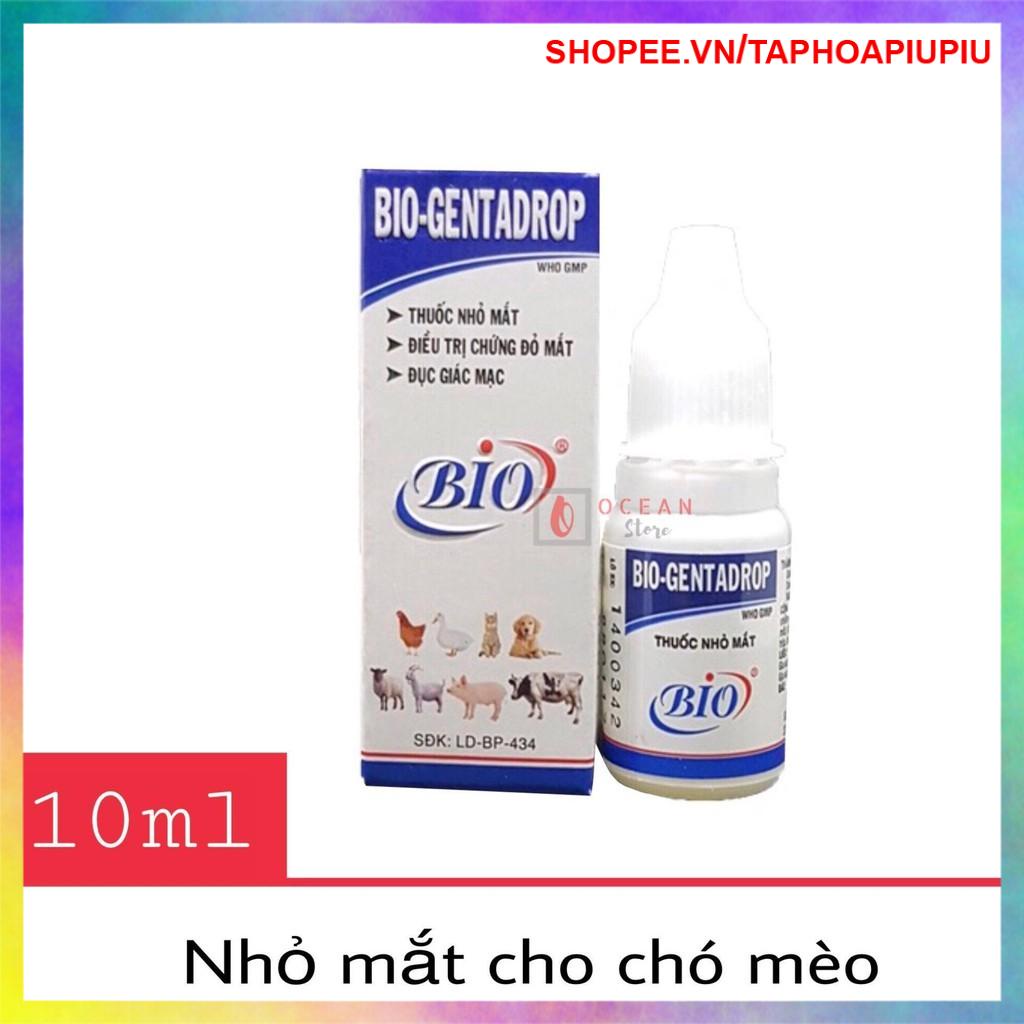 DUNG DỊCH NHỎ MẮT CHÓ MÈO - BIO GENTADROP 10ML
