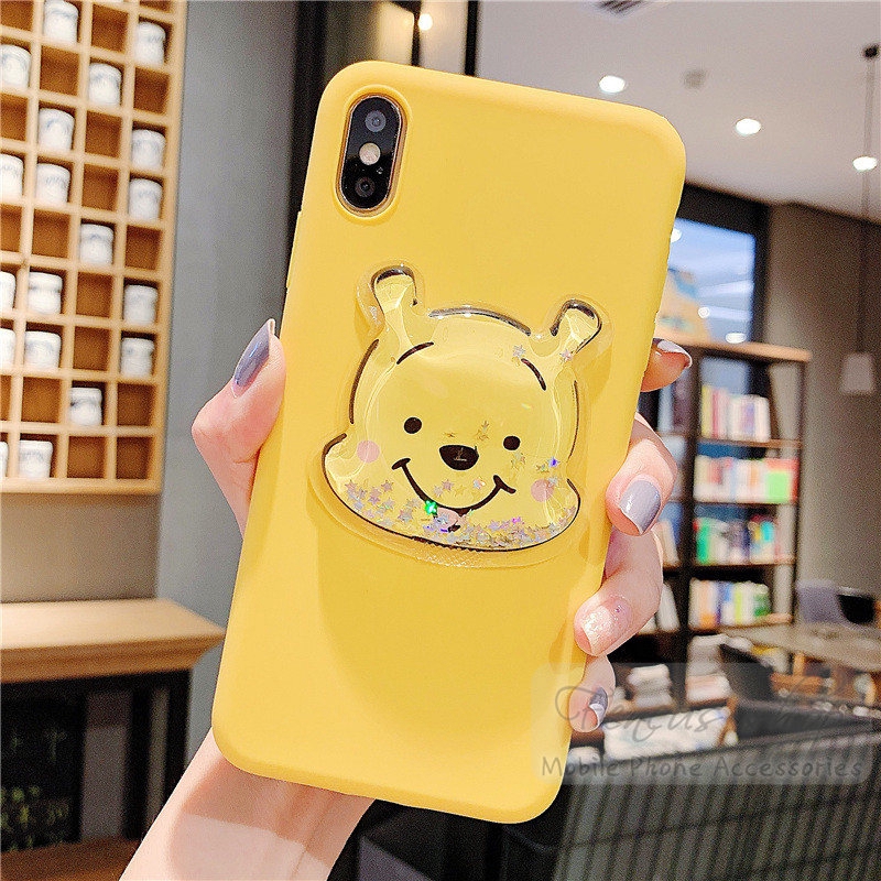 Ốp điện thoại họa tiết gấu Pooh / heo hồng dành cho Apple iPhone 5 5s SE 6 6s 7 8 Plus