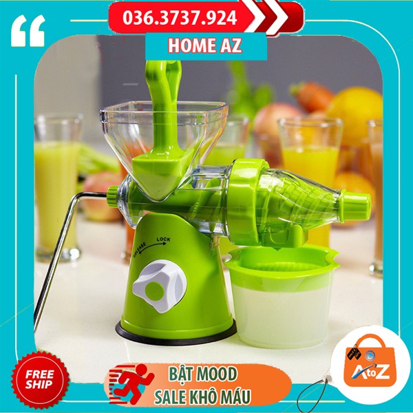 Máy xay ép hoa quả Manual Juicer - Đồ xay mini quay tay tiện dụng - Không gây ồn - Bảo hành 6 tháng