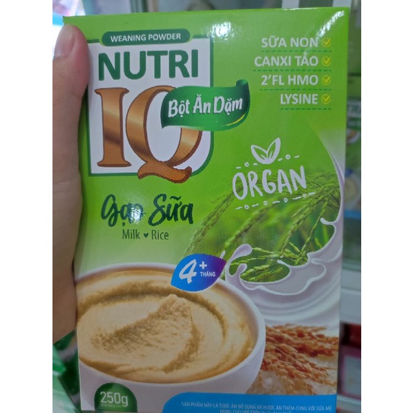 Nutri IQ Gạo sữa _bột ăn dặm dành cho bé