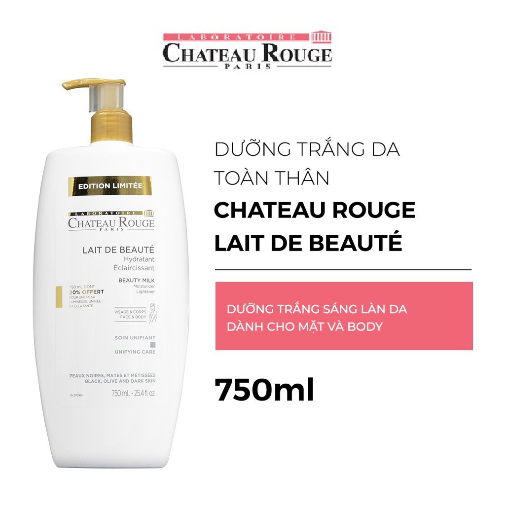 Dưỡng Trắng Da Toàn Thân Chateau Rouge 400ML