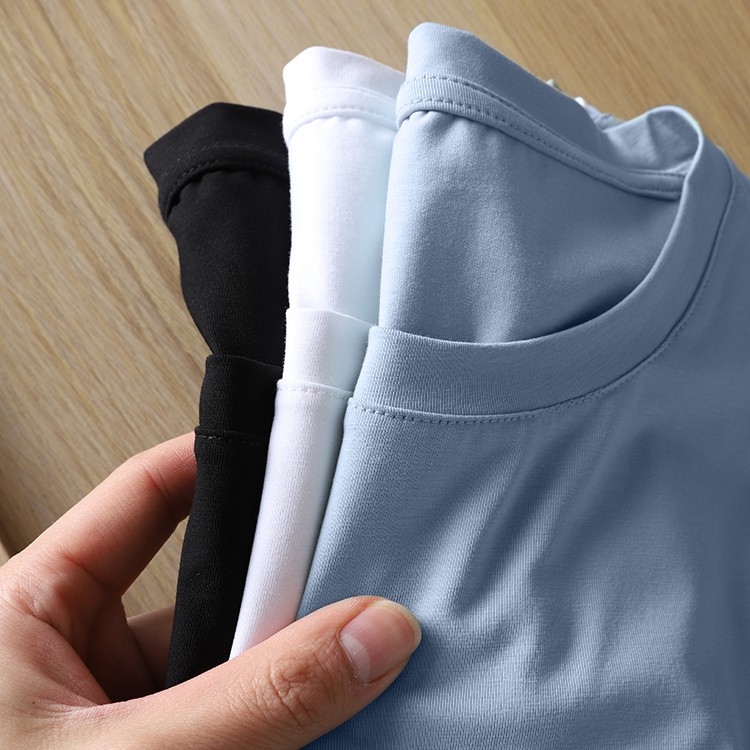 Áo Thun Nam Unisex thiết kế tay ngắn cổ tròn trơn basic tee , áo phông nam nữ cotton co giãn 4 chiều QTN0 | BigBuy360 - bigbuy360.vn