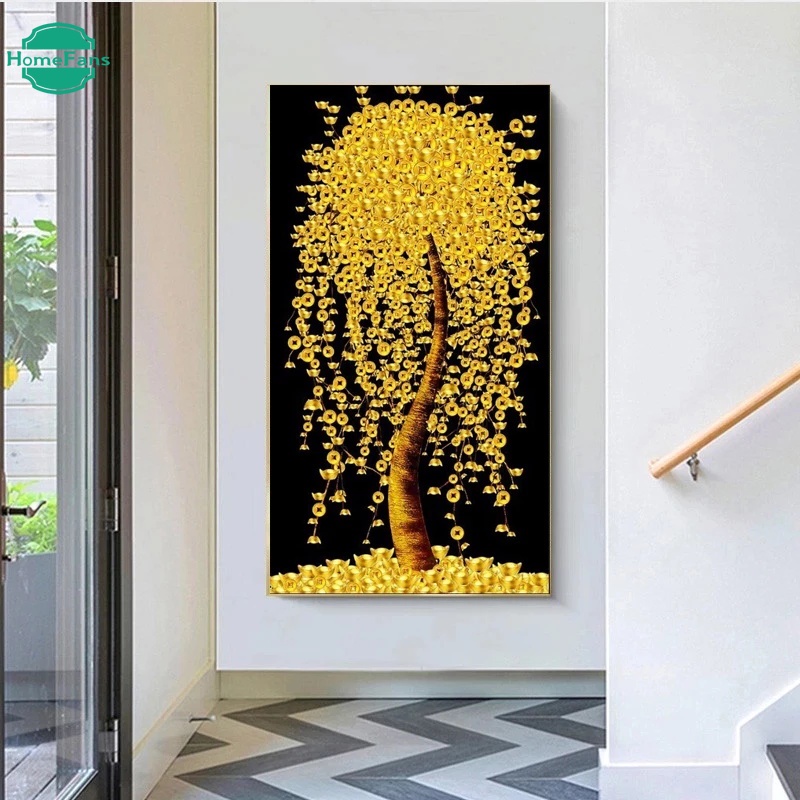 Bộ Tranh Đính Đá 5D Tự Làm Trang Trí Nhà Cửa 30x50cm / 40x70cm / 50x90cm / 60x100cm