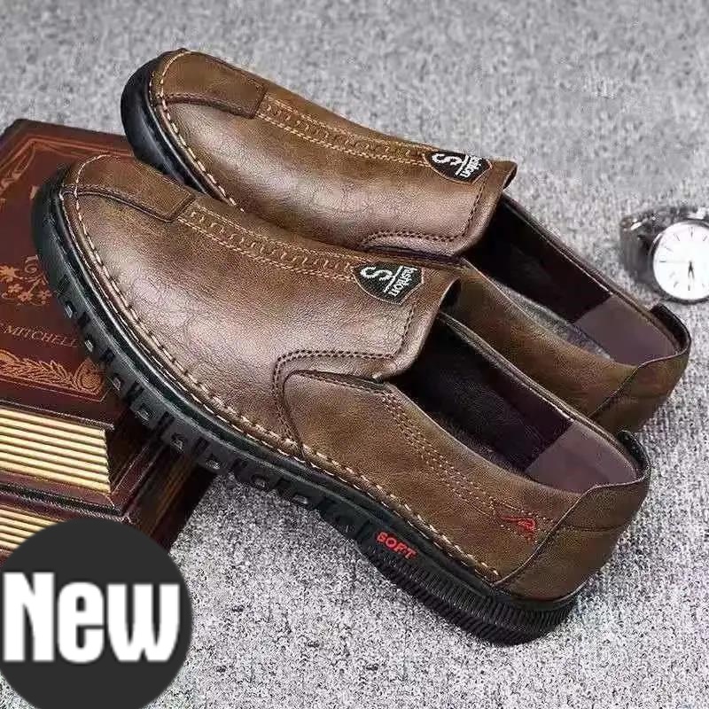Giày Da Lười Đế Mềm Phong Cách Doanh Nhân Nam Tính