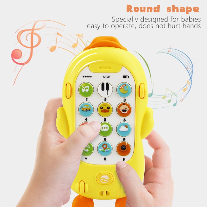 Đồ chơi điện thoại di động SEA SUN TOYS phối hình chú vịt phong cách Trung Hoa dễ thương cho bé